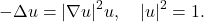 -\Delta u = |\nabla u|^2 u, \quad |u|^2 = 1.