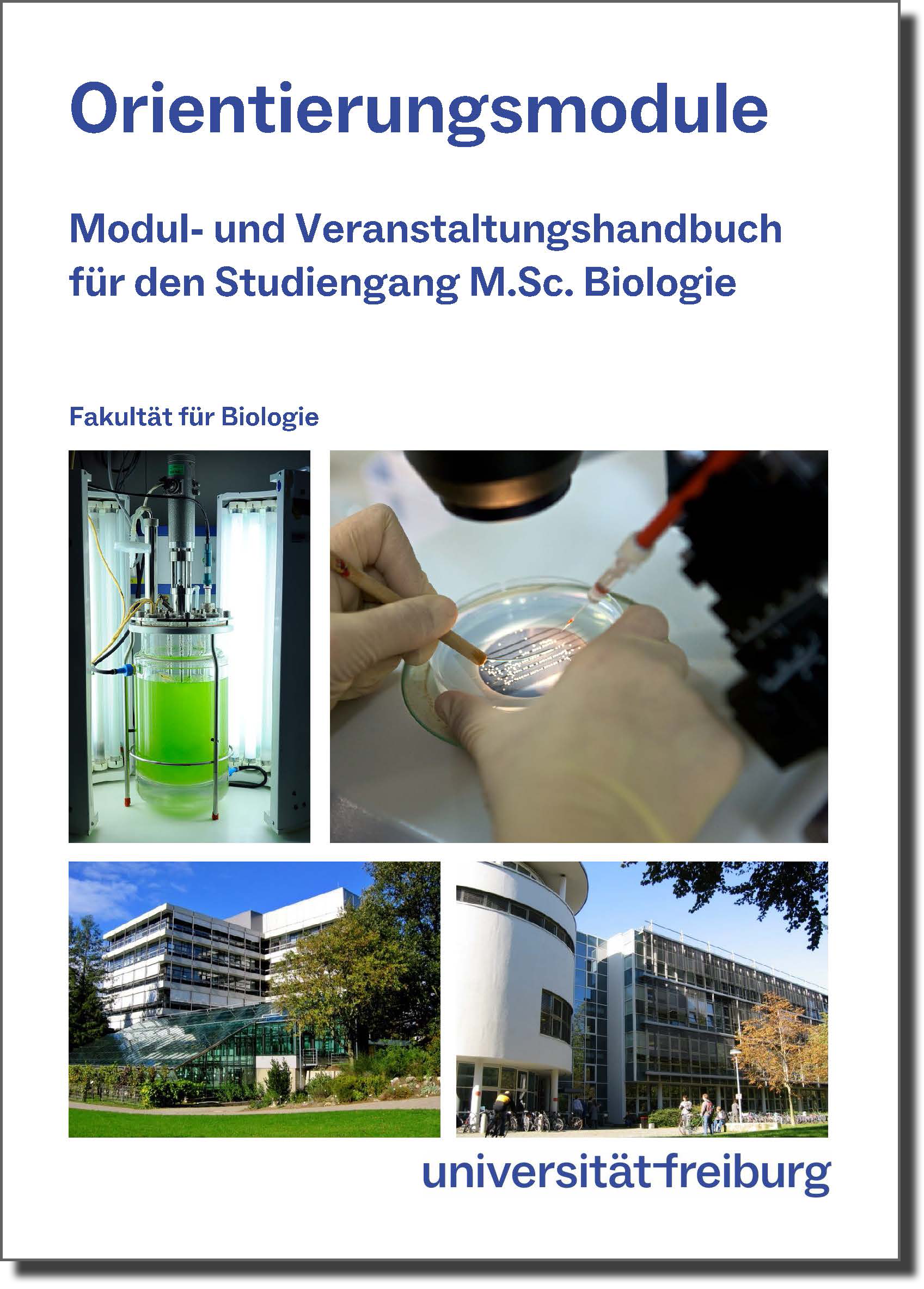 Cover Modulhandbuch Orientierungsmodule