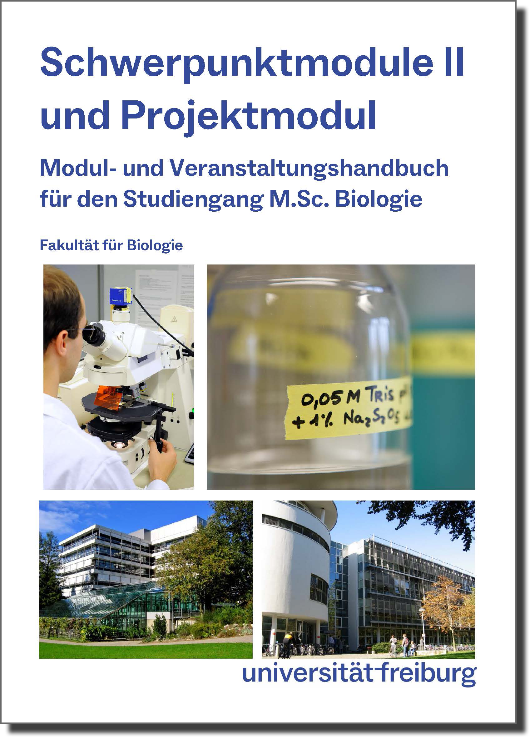 Cover Modulhandbuch Schwerpunktmodule II
