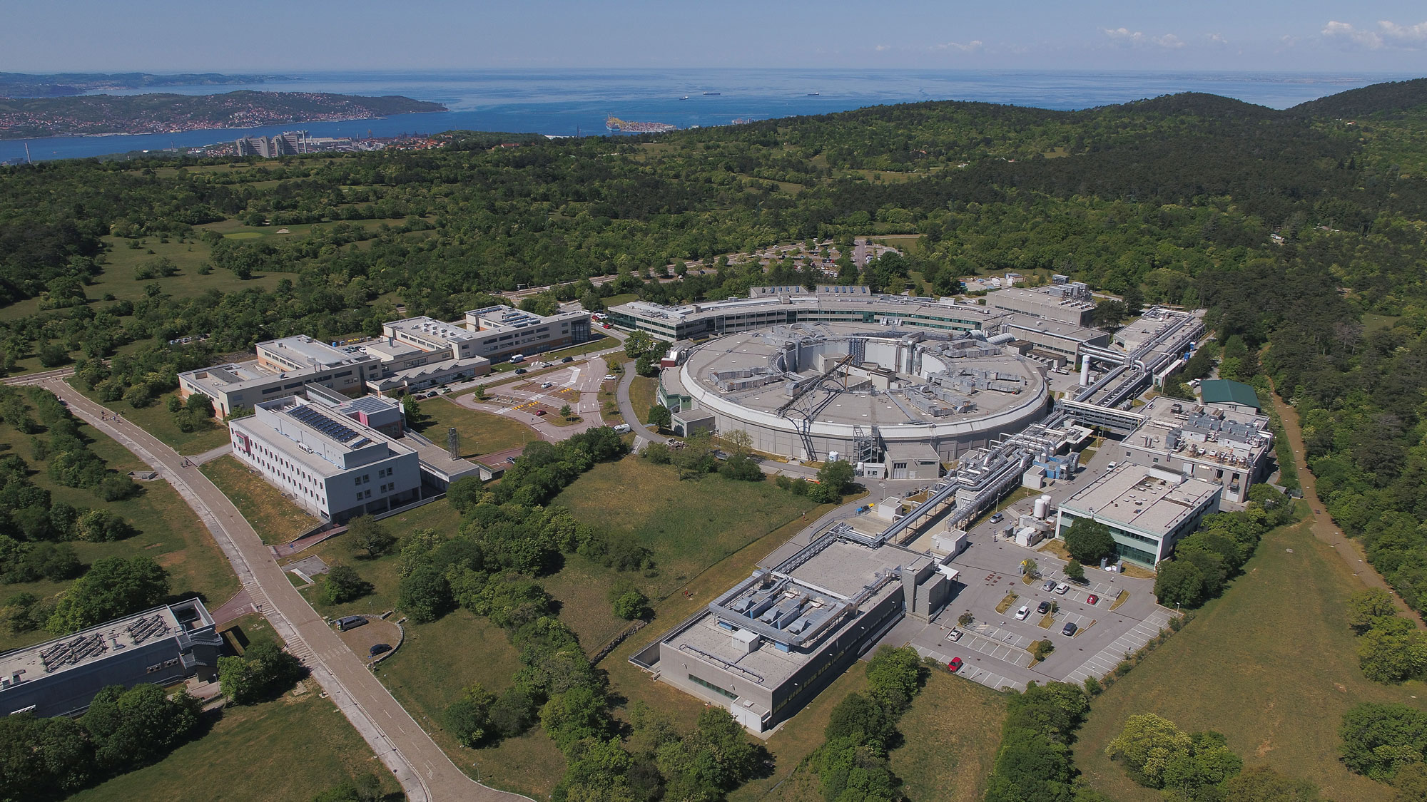 Aerial photo of the research center