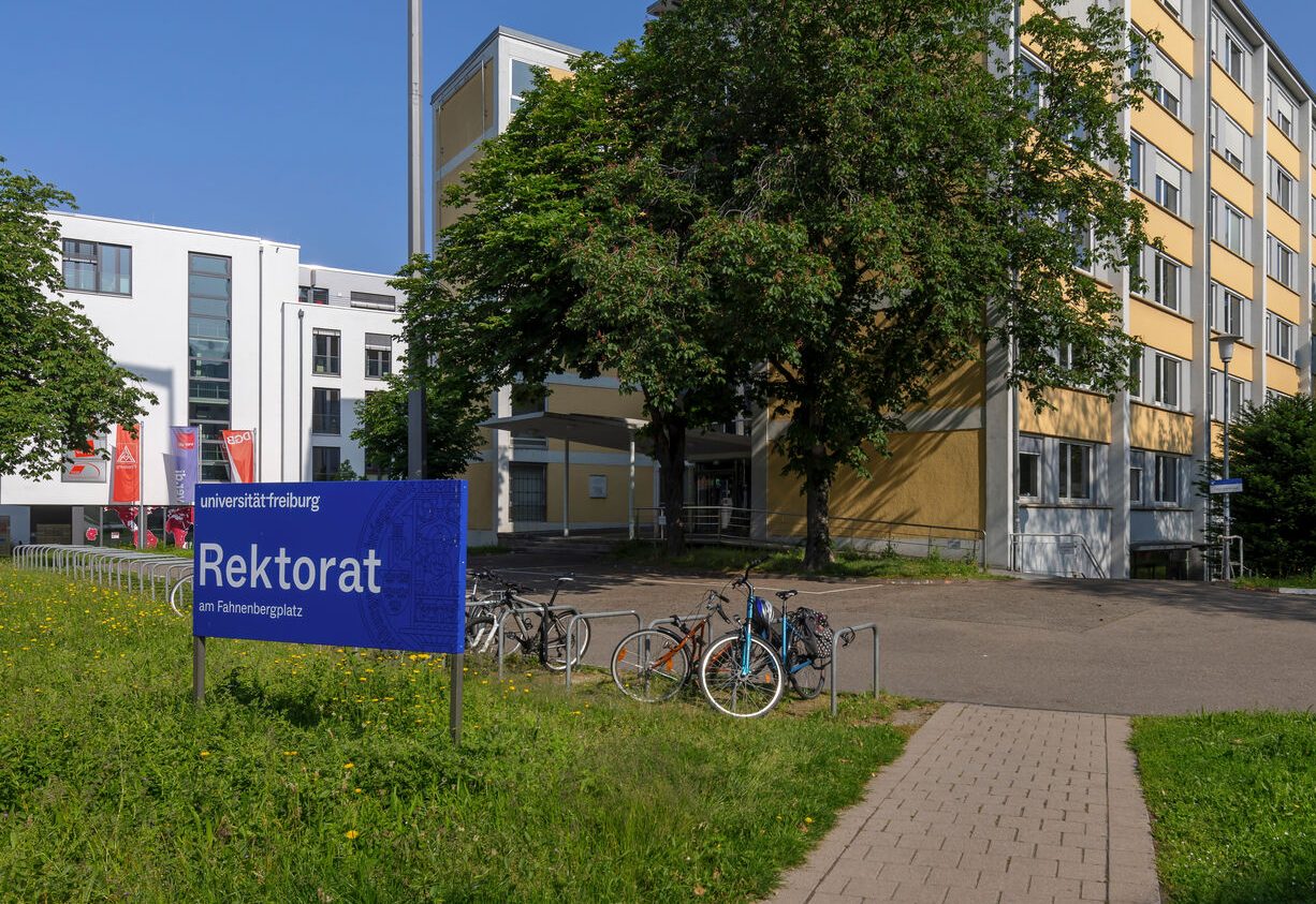 The Rectorate building of the University of Freiburg.