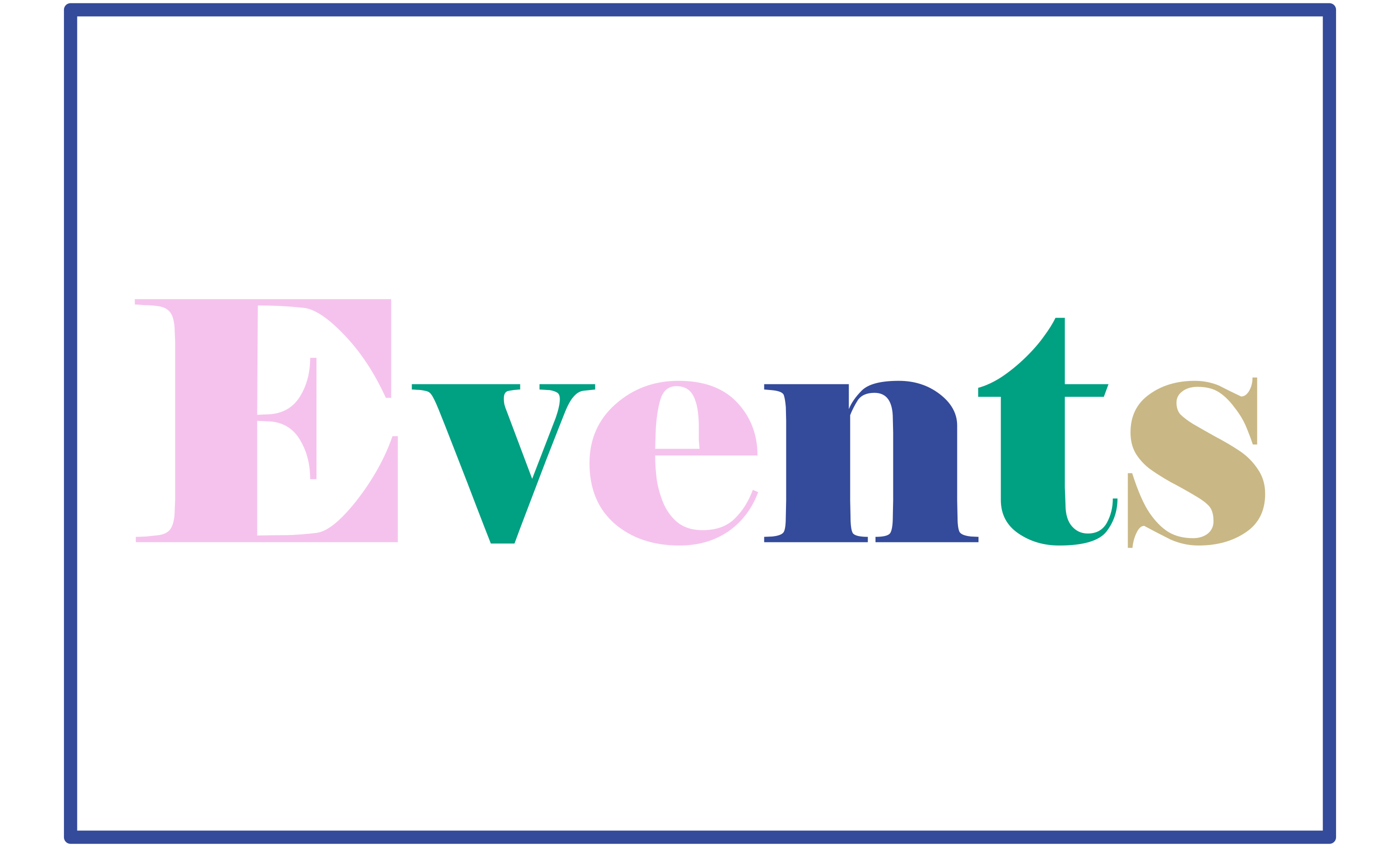 Events Schriftzug