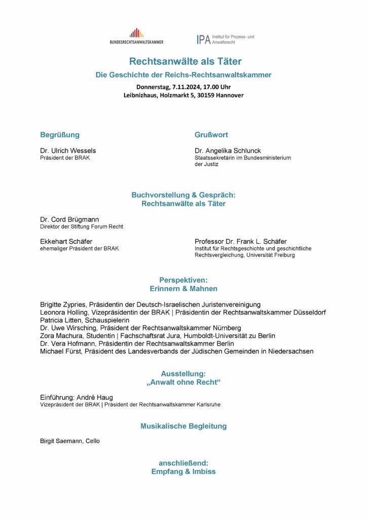 Rechtsanwälte als Täter