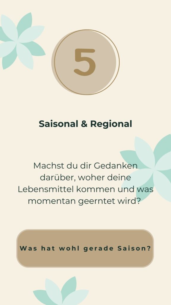 Tür 5 Saisonal und Regional