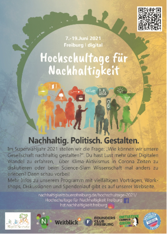 Poster der Hochschultage für Nachhaltigkeit 2021