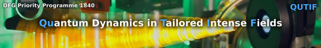 Logo QUTIF Quantum Dynamics in Tailored Intense Fields