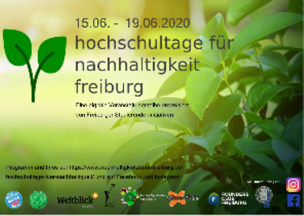 Poster der Hochschultage für Nachhaltigkeit 2020