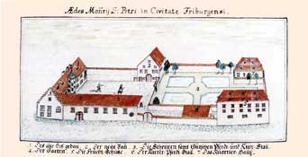 Historischer Peterhof  1732 der Universität Freiburg