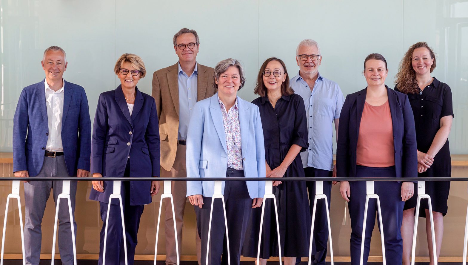 Gruppenfoto: Das Rektorat 2022 der Universität Freiburg