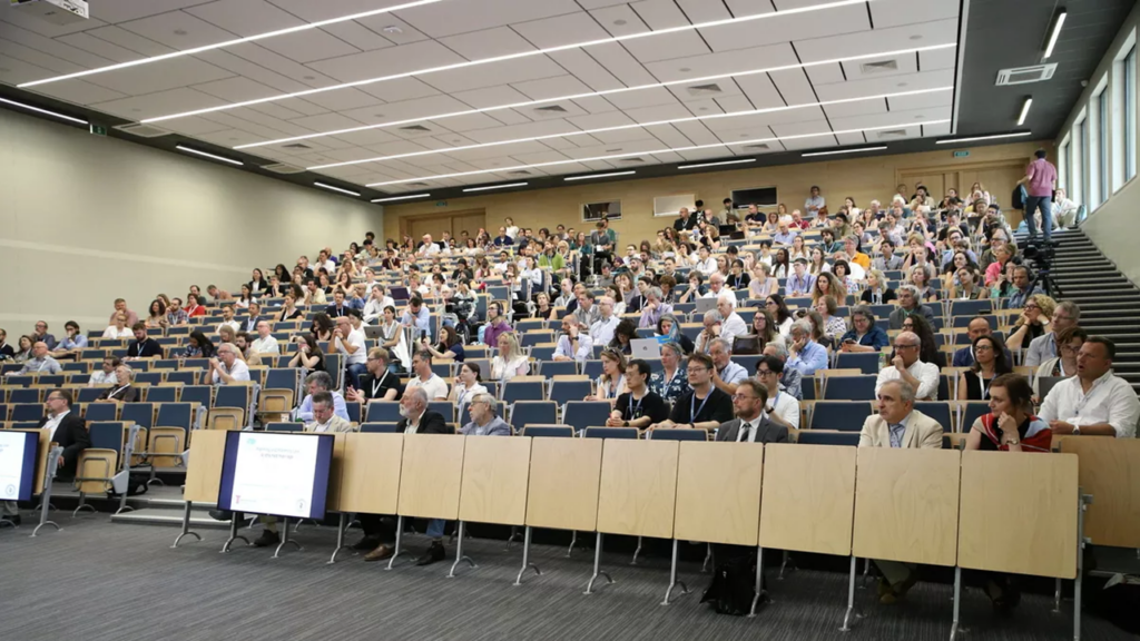 People sitting in a lecture hall