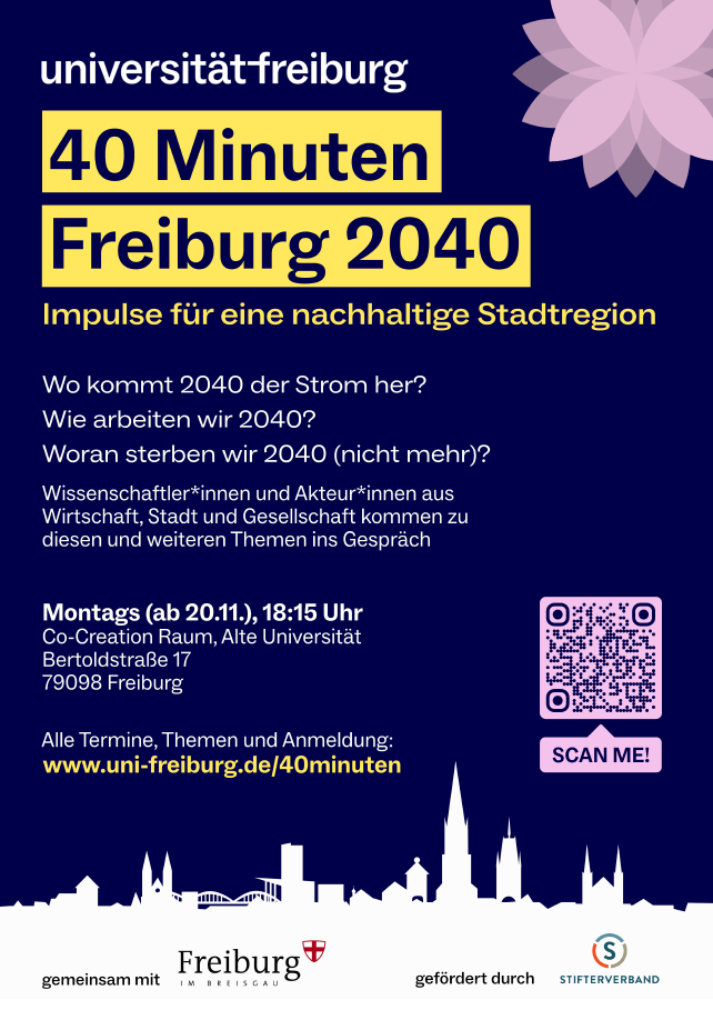 Poster der Reihe 40 Minuten Freiburg 2040