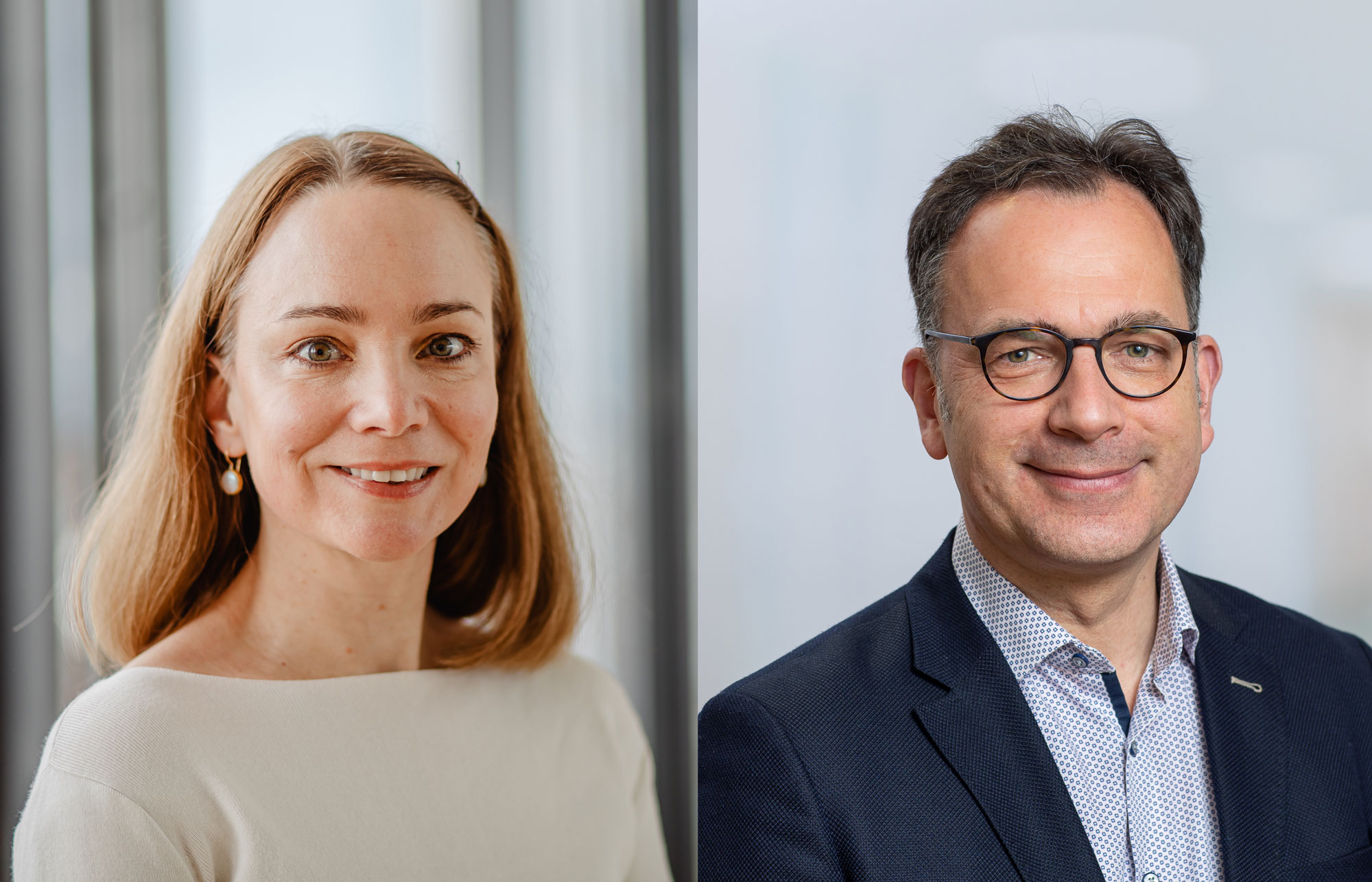 Portrait von Prof. Dr. Anna Köttgen und Prof. Dr. Marco Prinz