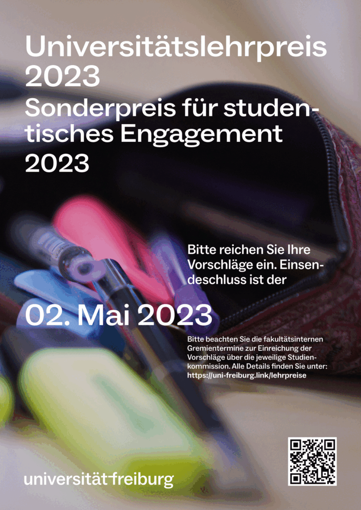 Plakat des Universitätslehrreises vom 2. Mai 2023