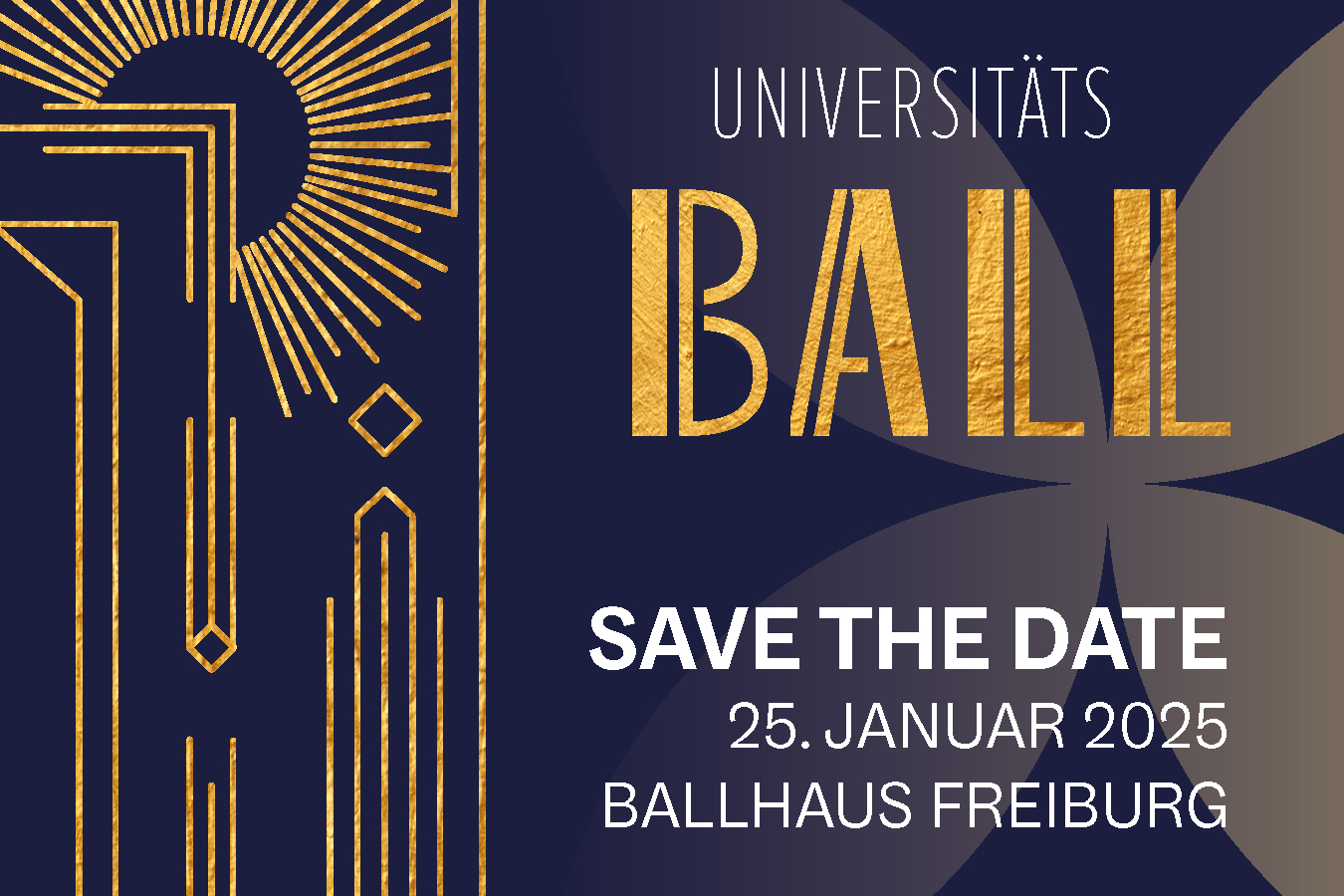 Veranstaltungsplakat des Universitätsballs 2025