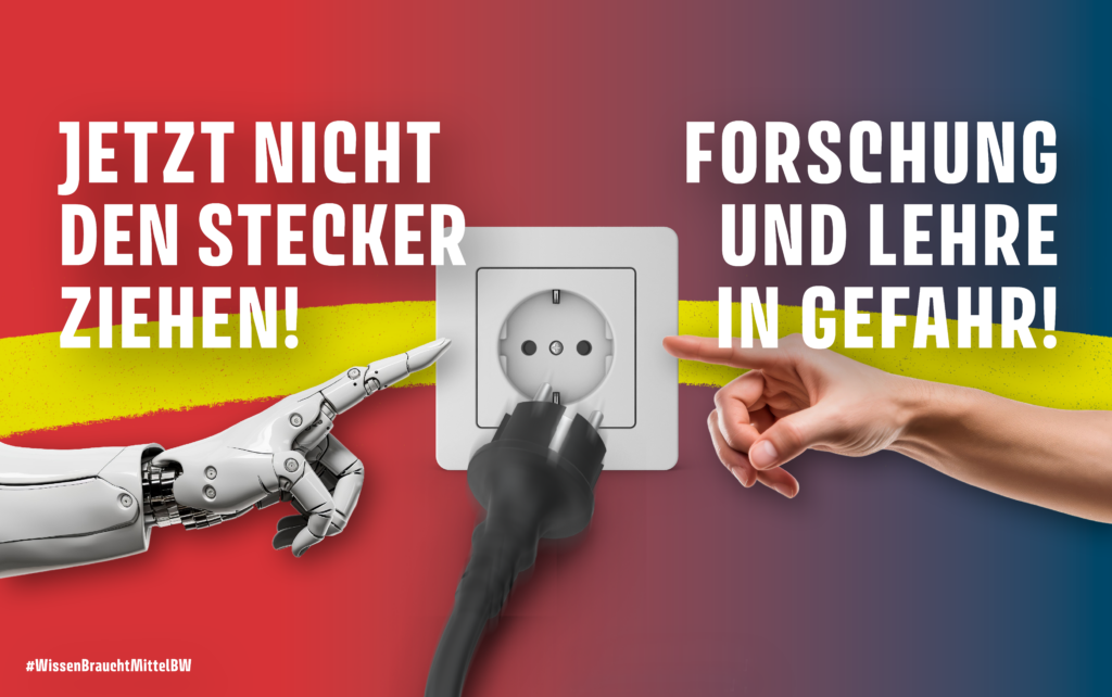 Ein Plakat mit einer Steckdose